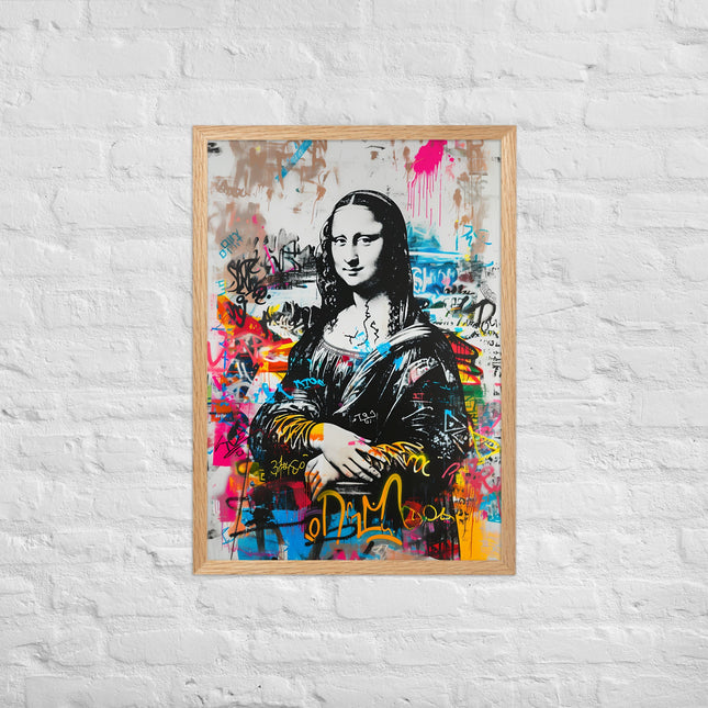 Cuadro decorativo enmarcado con marco de madera de aliso acabado mate impresión de alta calidad para cualquier habitación