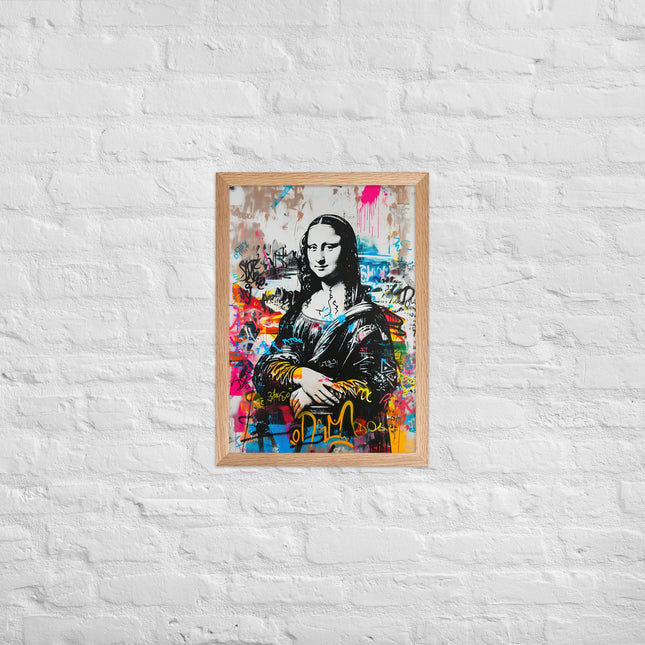 Cuadro decorativo enmarcado con marco de madera de aliso acabado mate impresión de alta calidad para cualquier habitación