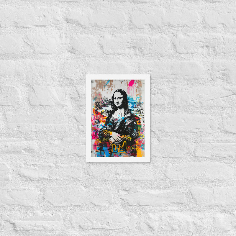 Cuadro decorativo enmarcado con marco de madera de aliso acabado mate impresión de alta calidad para cualquier habitación