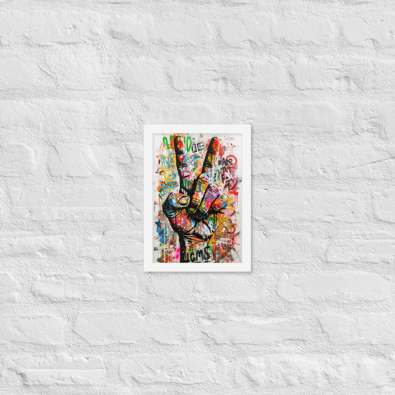 Cuadro decorativo enmarcado | acabado mate