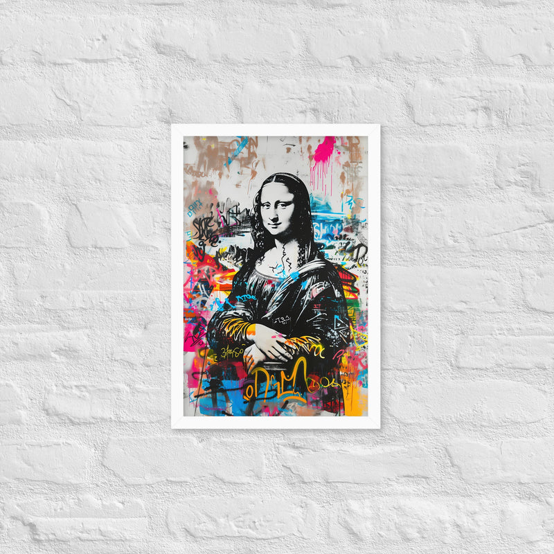 Cuadro decorativo enmarcado con marco de madera de aliso acabado mate impresión de alta calidad para cualquier habitación