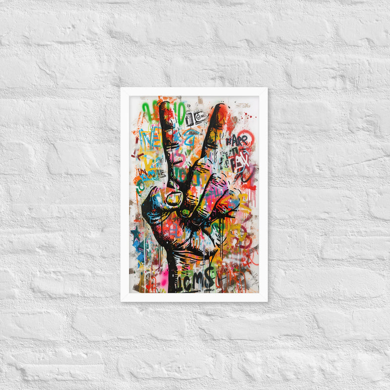 Cuadro decorativo enmarcado | acabado mate