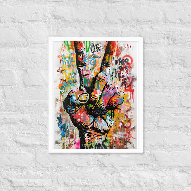 Cuadro decorativo enmarcado | acabado mate