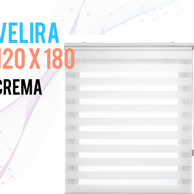 Estor Enrollable 120X180 CREMA Noche y DíaEstorHome & Garden > Decor > Window Treatments > Window Blinds & Shades > Shades