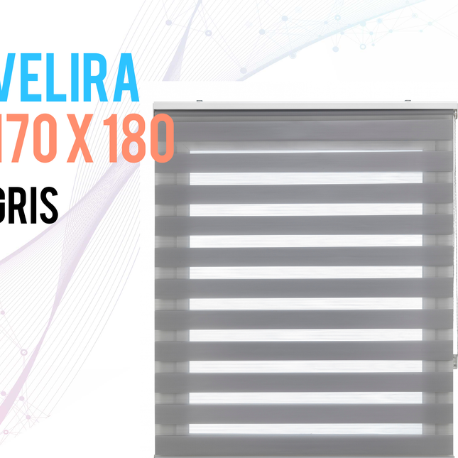 Estor Enrollable 170X180 GRIS Noche y DíaHome & Garden > Decor > Window Treatments > Window Blinds & Shades > Shades