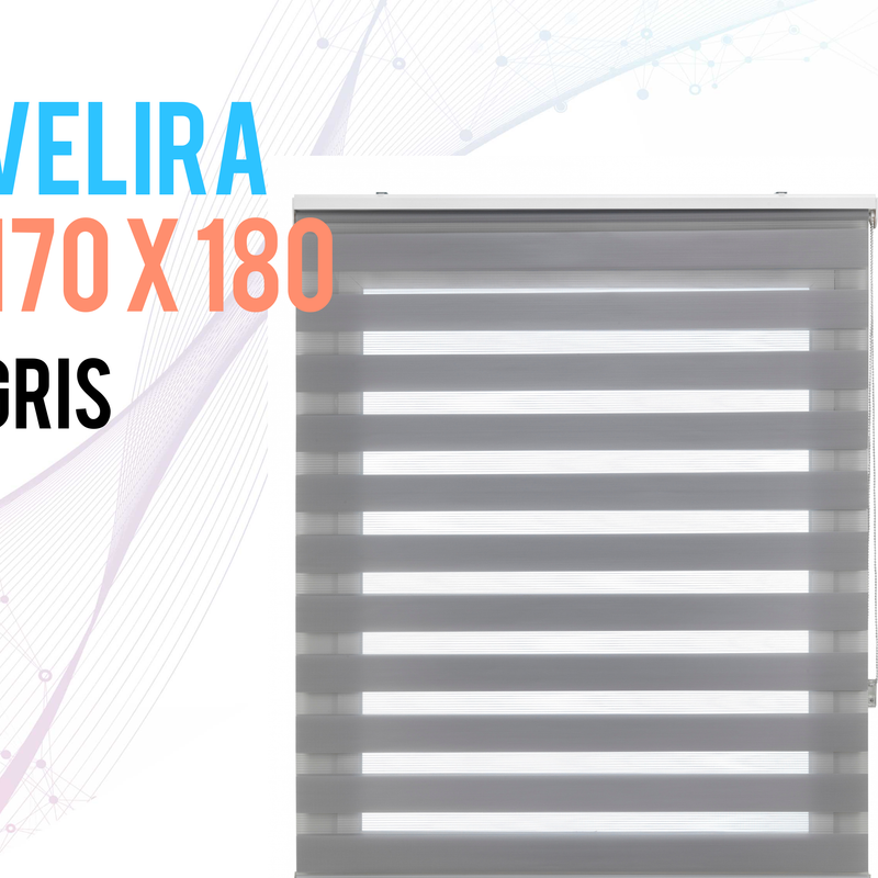 Estor Enrollable 170X180 GRIS Noche y DíaHome & Garden > Decor > Window Treatments > Window Blinds & Shades > Shades