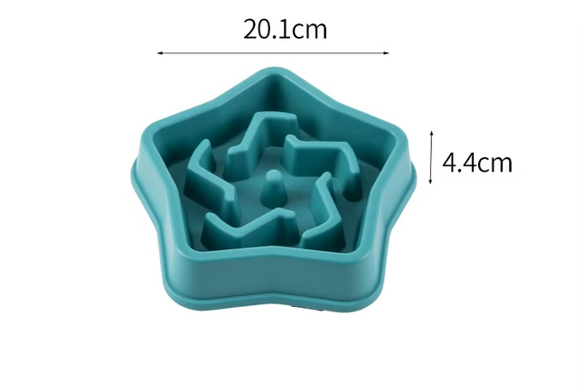 Anti-gluttony star-shaped bowl