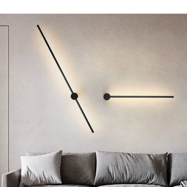 Minimalist LED rotating wall lamp