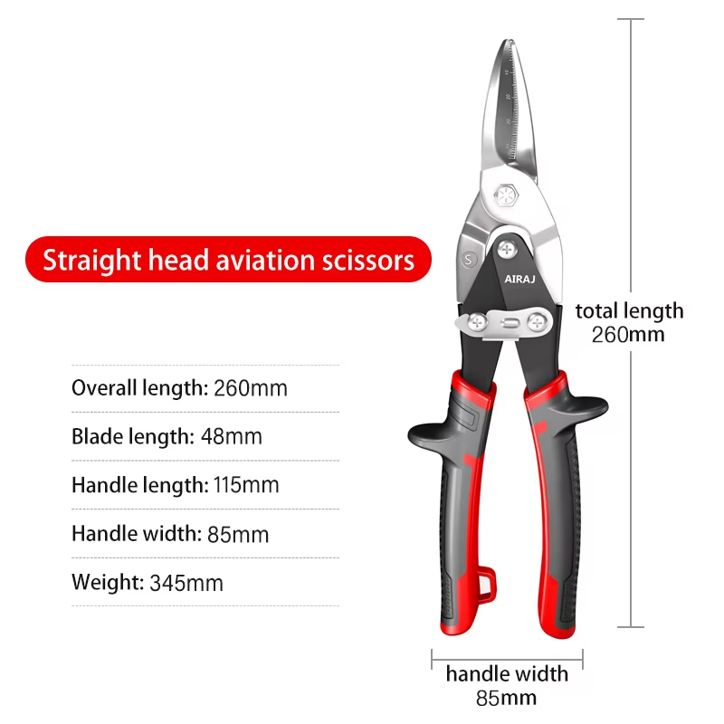 Tijeras de aviación acero inoxidable para cortar metal y materiales diversosTijerasHardware > Tools > Cutters > Handheld Metal Shears & Nibblers