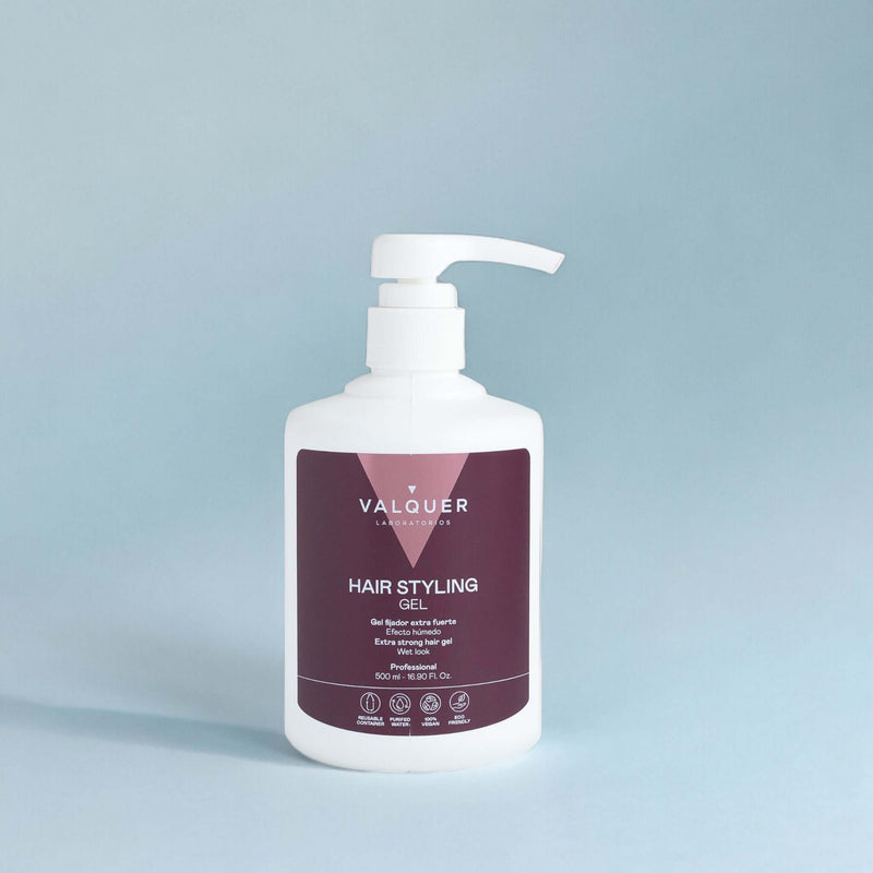 Gel fijador capilar extrafuerte vegano uso diario | 500 ml