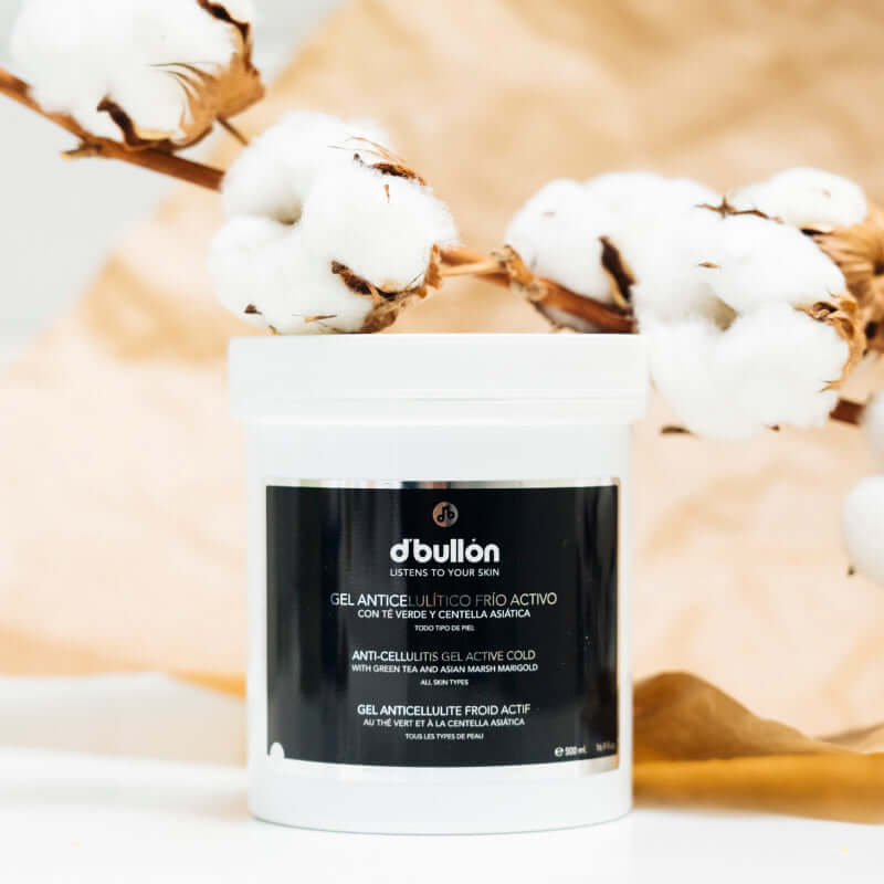 Gel anticelulítico frío con té verde para piernas y abdomen