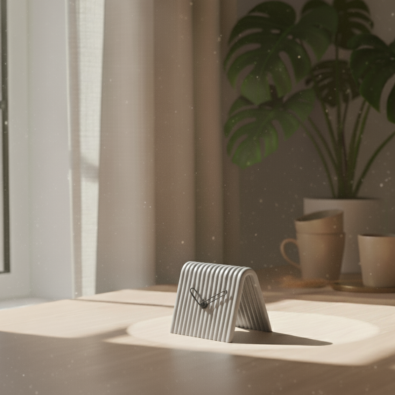 Reloj de Mesa Mini en 3D – Diseño Moderno en Forma de ARelojHome & Garden > Decor > Clocks > Desk & Shelf Clocks > Desk Clocks