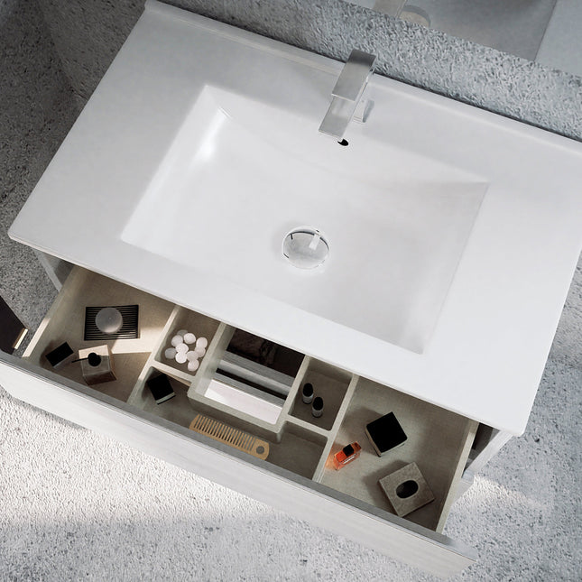 Mueble de baño con lavabo 3 cajones con patas a suelo | 3_BP