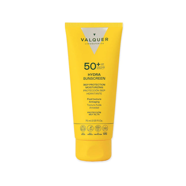 Crema facial SPF 50 hidratante y antiedad para piel