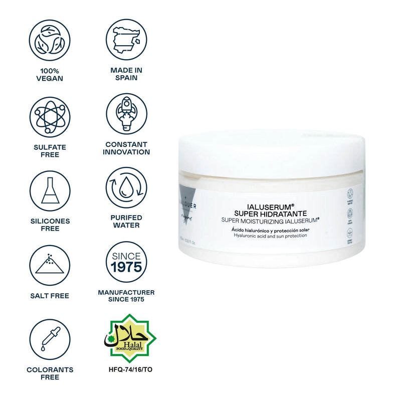 Crema facial hidratante con ácido hialurónico SPF uso diario