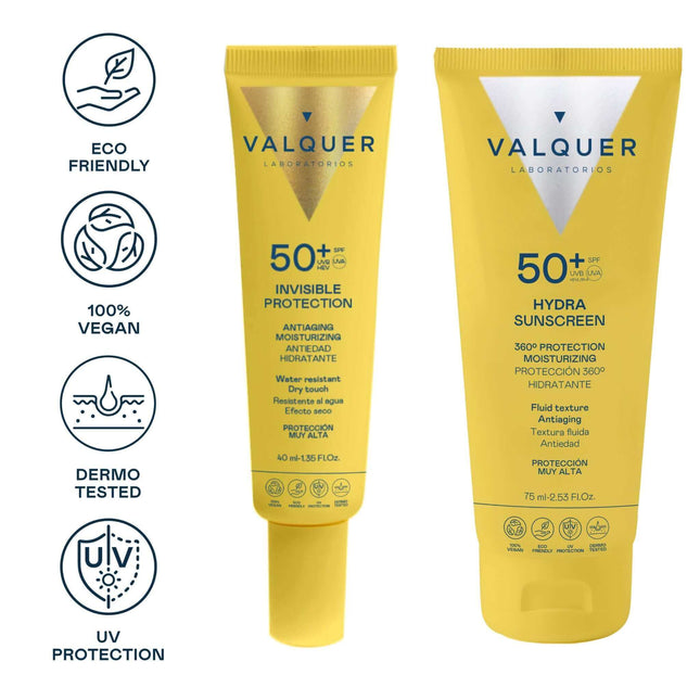 Protección solar facial SPF 50+ pack 115 ml para pieles