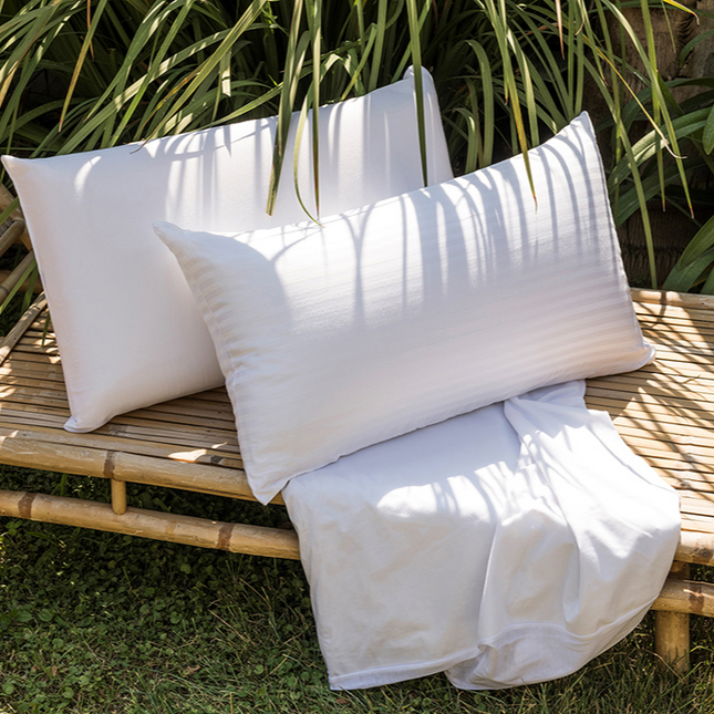 Almohada microfibra firmeza media baja tacto seda higiénicaAlmohadasHome & Garden > Linens & Bedding > Bedding > Pillows