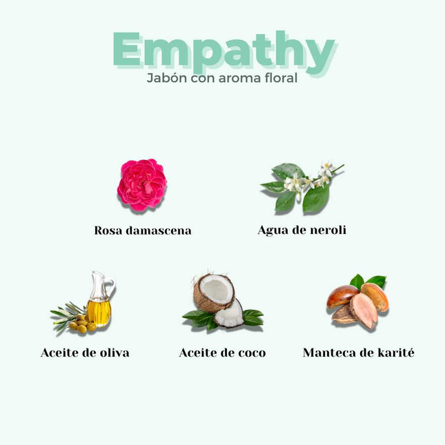 Jabón de ducha sólido aroma floral natural para piel