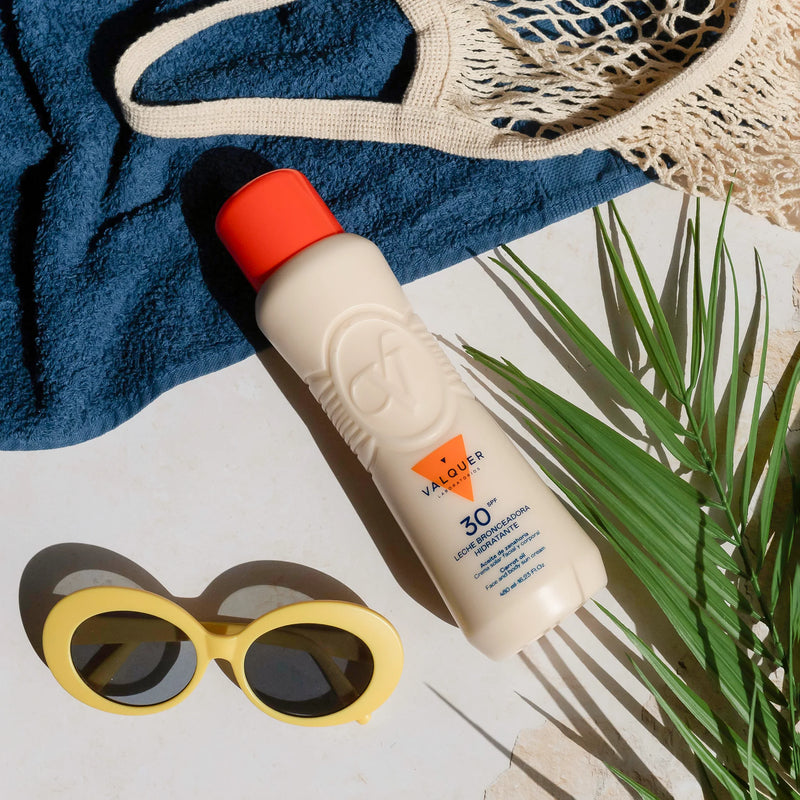 Leche hidratante bronceadora de zanahorias SPF 30