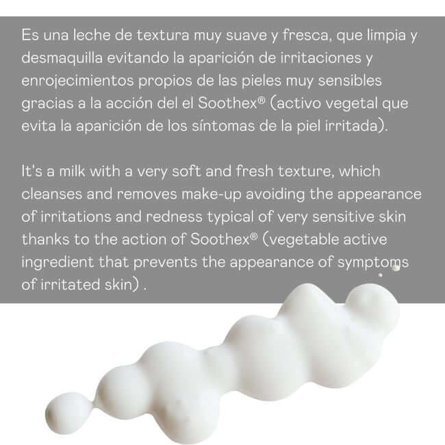 Leche limpiadora facial desensibilizante para piel sensible 250 ml