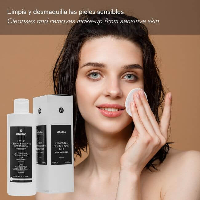 Leche limpiadora facial desensibilizante para piel sensible 250 ml