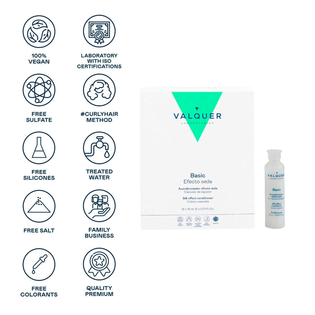 Acondicionador capilar efecto seda para cabello | vegano