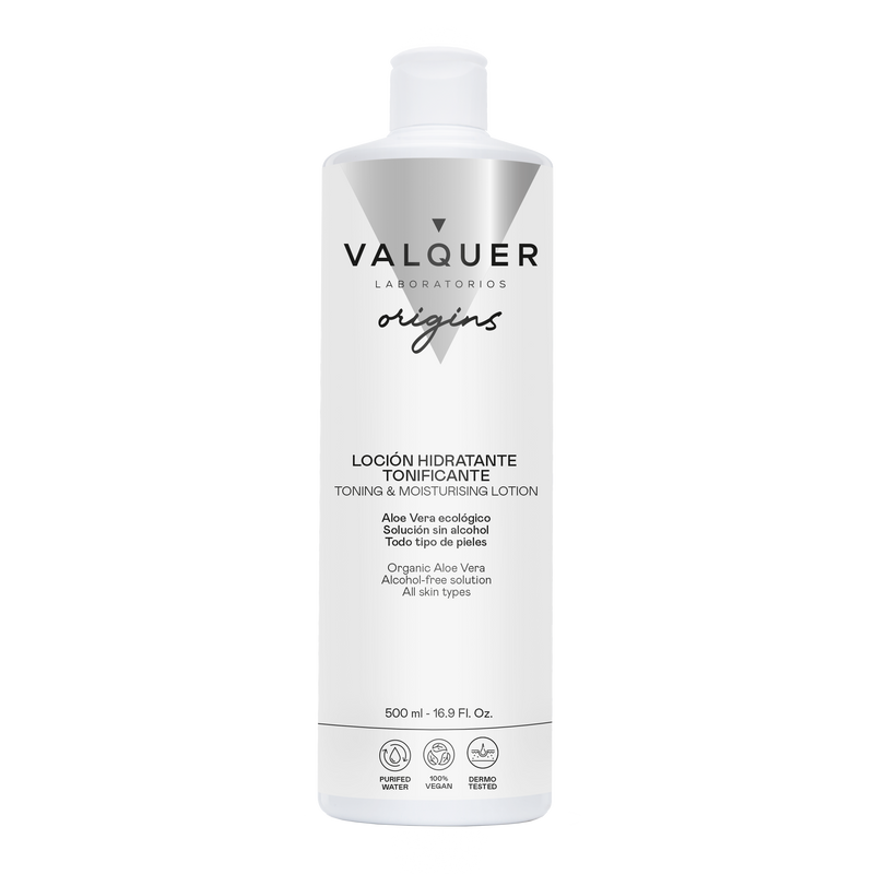 Loción facial hidratante tonificante sin alcohol refresca