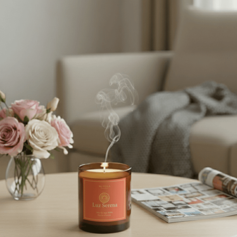 Vela aromática energizante para despertar energía positiva