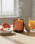 Vela aromática energizante para despertar energía positiva