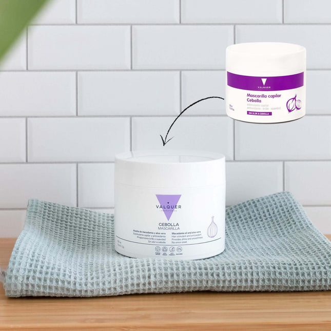 Mascarilla capilar de cebolla hidratación profunda