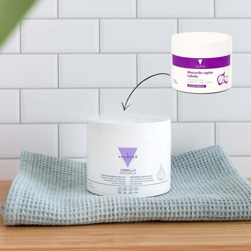 Mascarilla capilar de cebolla hidratación profunda