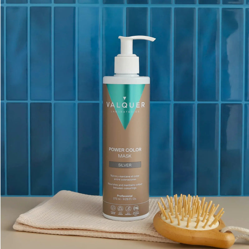 Mascarilla color gris plata para cabello gris | nutre