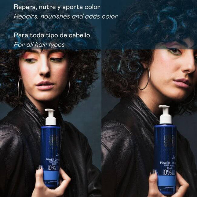 Mascarilla roja para coloración temporal del cabello teñido