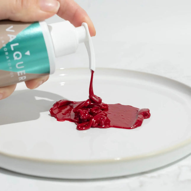 Mascarilla roja para coloración temporal del cabello teñido