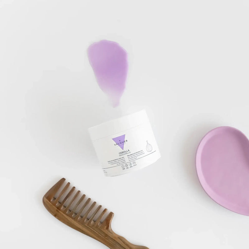 Mascarilla capilar de cebolla hidratación profunda