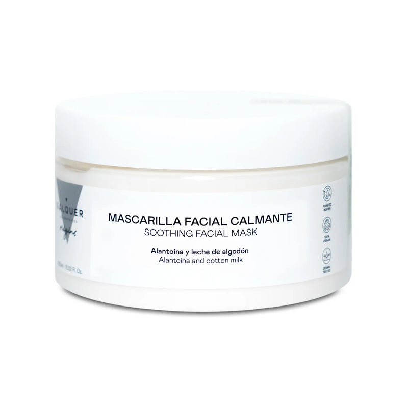 Mascarilla facial calmante hidratante para piel sensible