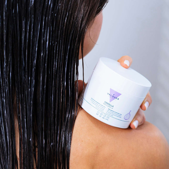 Mascarilla capilar de cebolla hidratación profunda