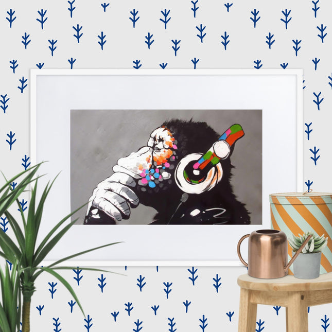 Cuadro decorativo con paspartú para sala