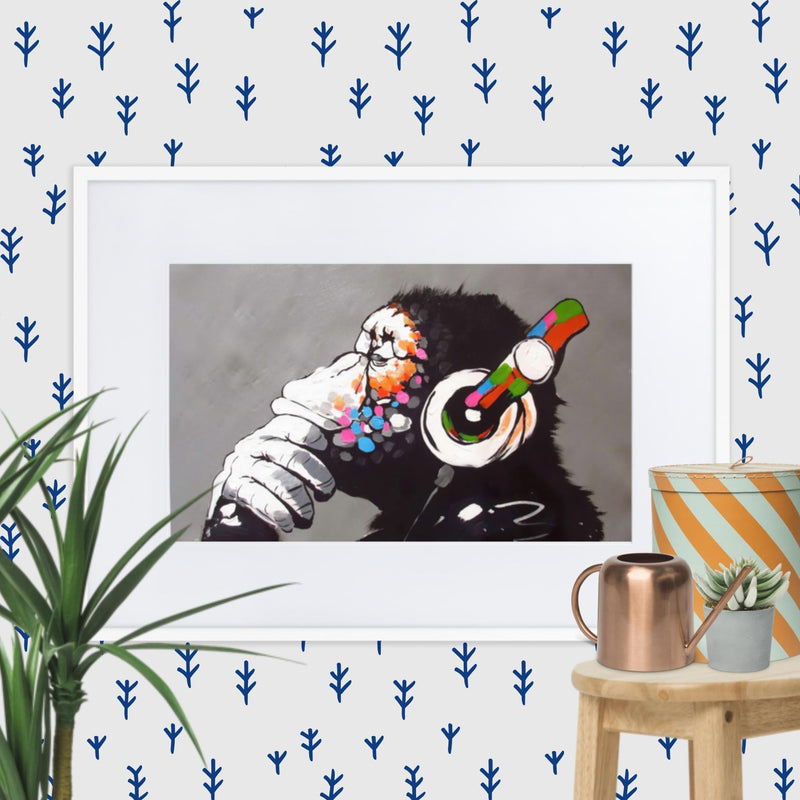 Cuadro decorativo con paspartú para sala