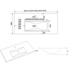 Mueble de baño con lavabo bambú suspendido 2 cajones | 3_BP