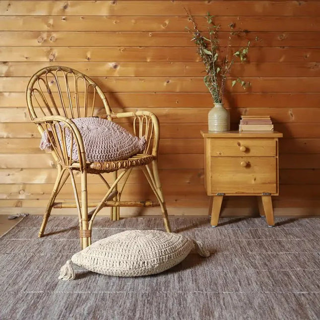 Cojín decorativo bohème algodo crochet PLUME ECRUAccessoiresHome & Garden > Decor > Throw Pillows