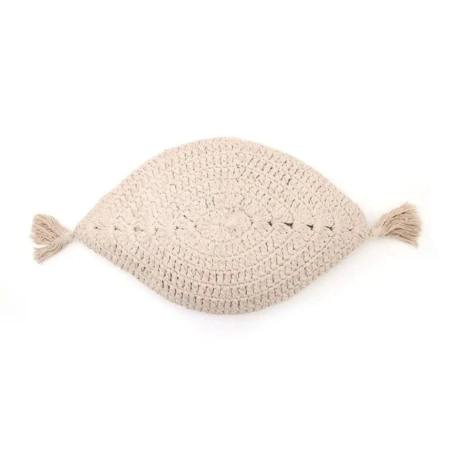 Cojín decorativo bohème algodo crochet PLUME ECRUAccessoiresHome & Garden > Decor > Throw Pillows