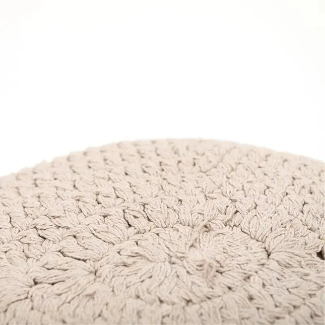 Cojín decorativo bohème algodo crochet PLUME ECRUAccessoiresHome & Garden > Decor > Throw Pillows