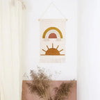 Decoración mural sunset para niños | Diseño tejido