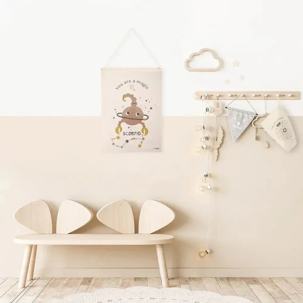 Decorative Scorpio Horoscope Zodiac Children's Mural