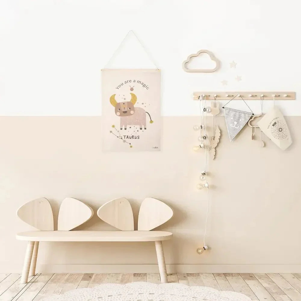 Mural decorativo habitación infantil | zodíaco Tauro