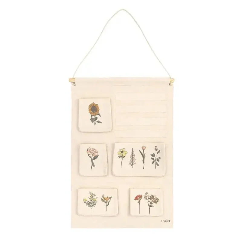 Organizador mural infantil | algodón 100% y madera