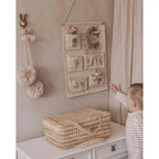 Organizador mural infantil | algodón 100% y madera