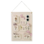 Organizador mural infantil | algodón 100% y madera