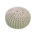 Hand-knitted cotton pouf for children | Modern colors
